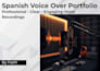 record a professional spanish voiceover for youtube, ads
